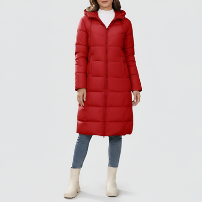 Women's Insulated Puffer Coat Hooded Quilted Winter Jacket