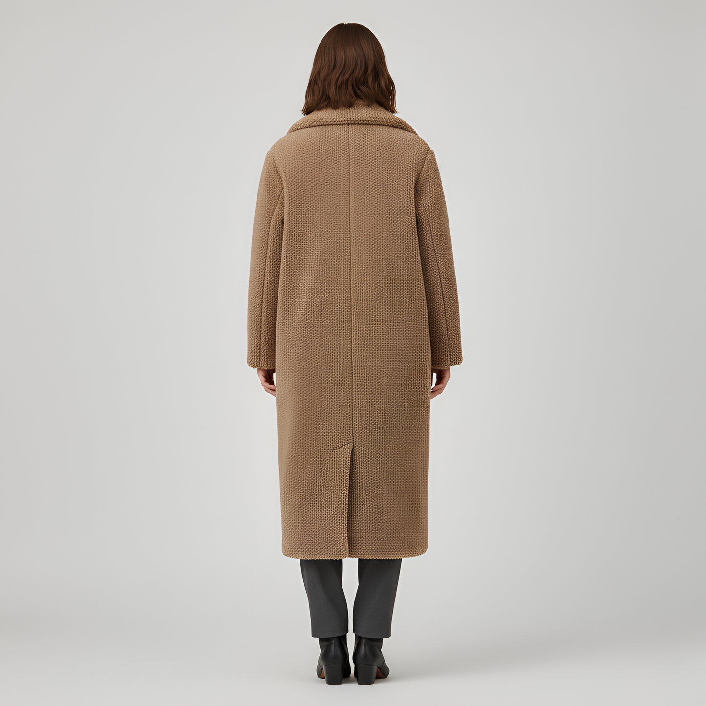 Women's Double Breasted Plush Teddy Coat