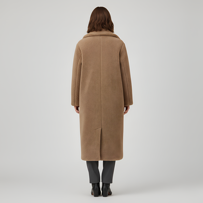 Women's Double Breasted Plush Teddy Coat