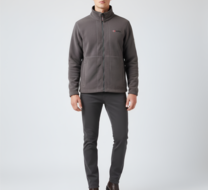 Men's Full Zip Fleece Jacket Outdoor Casual
