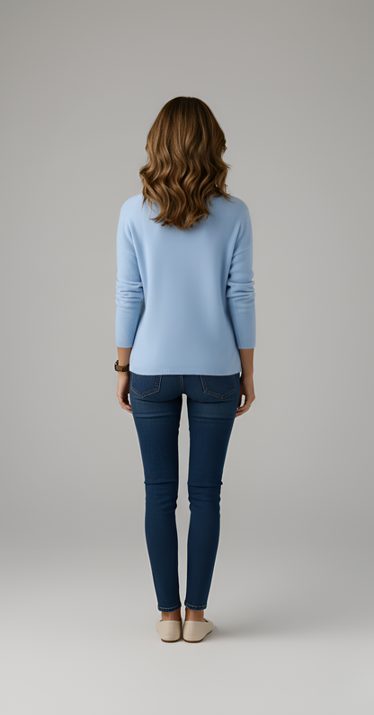 Women's Lightweight Knit Pullover Sweater Button Front