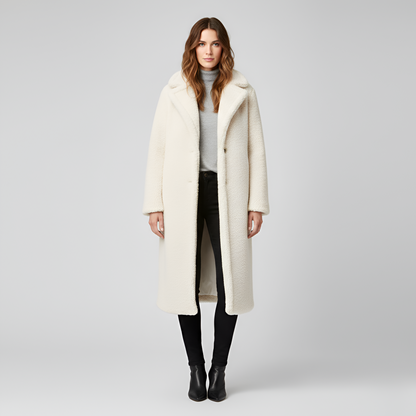 Women's Double Breasted Plush Teddy Coat