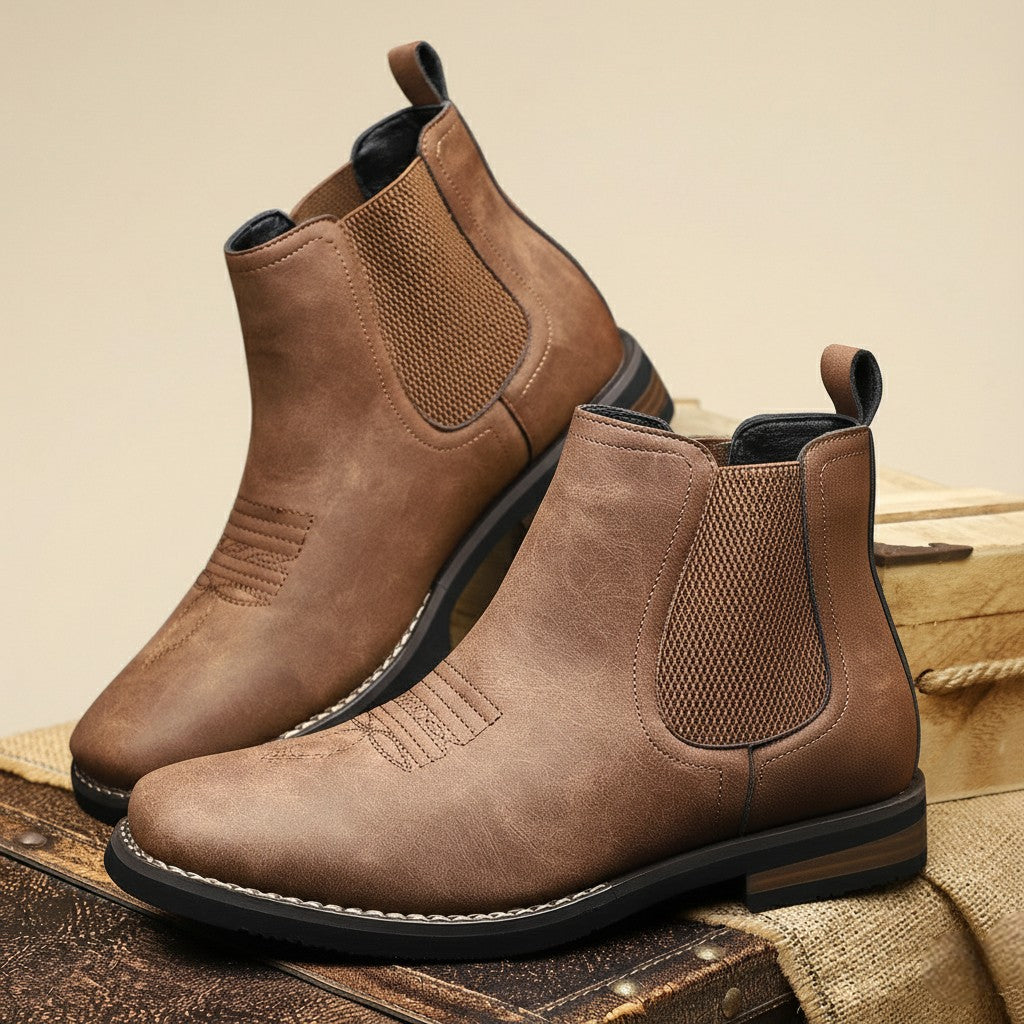 Isaac Leather Chelsea Boots - Jack Hafford