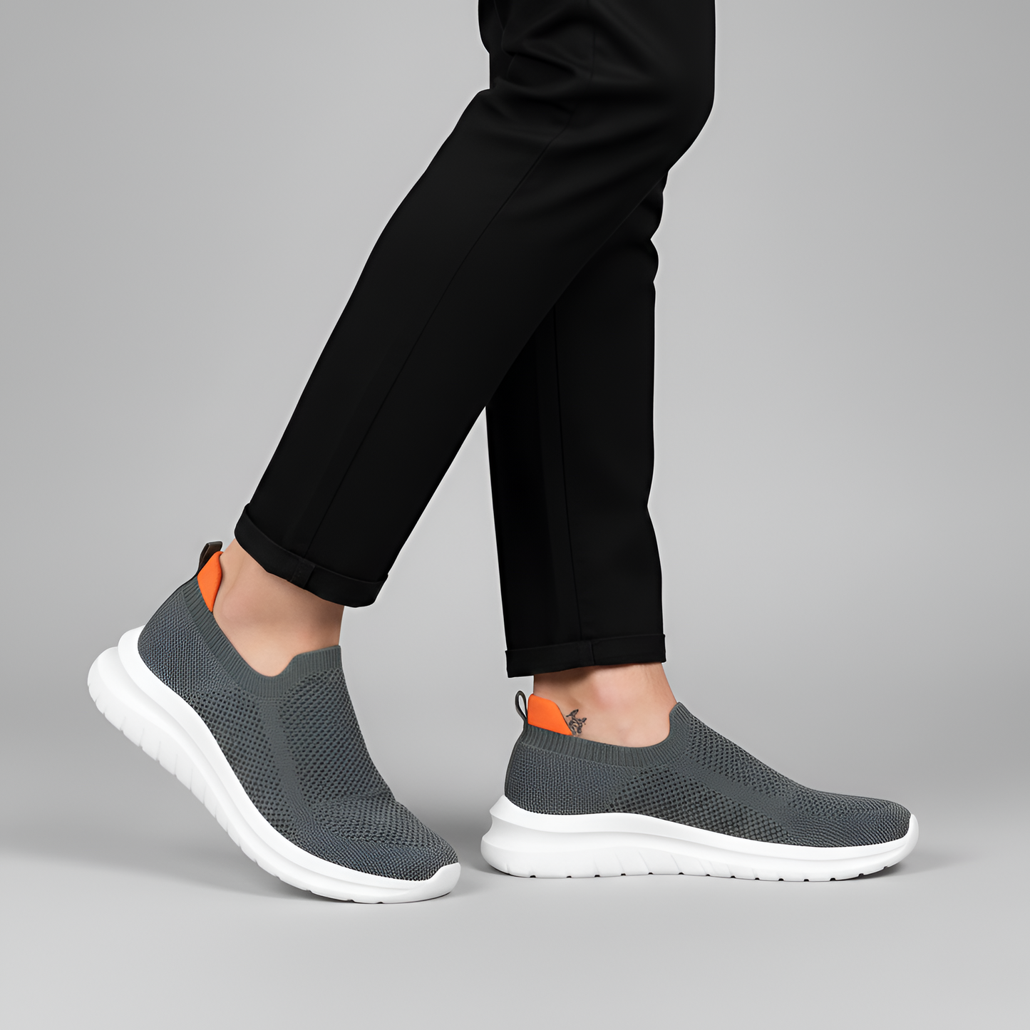 Men's Knit Sneakers Lightweight Walking Shoes