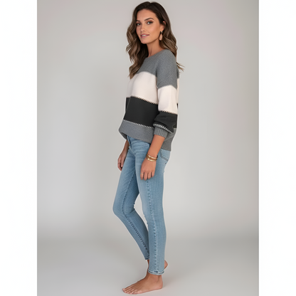 Women's Cotton Blend Sweater Pullover Long Sleeves