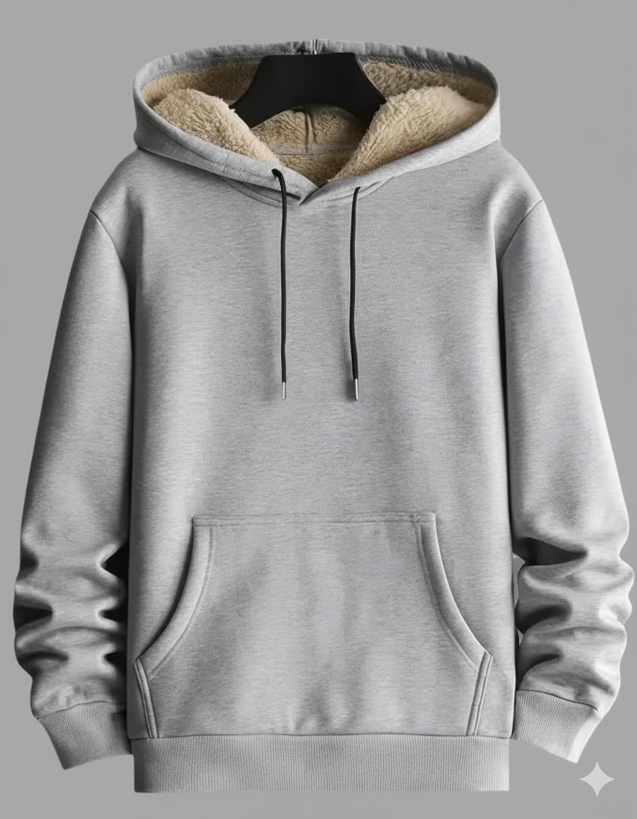 Men's Cashmere Hoodie Oversized Fleece