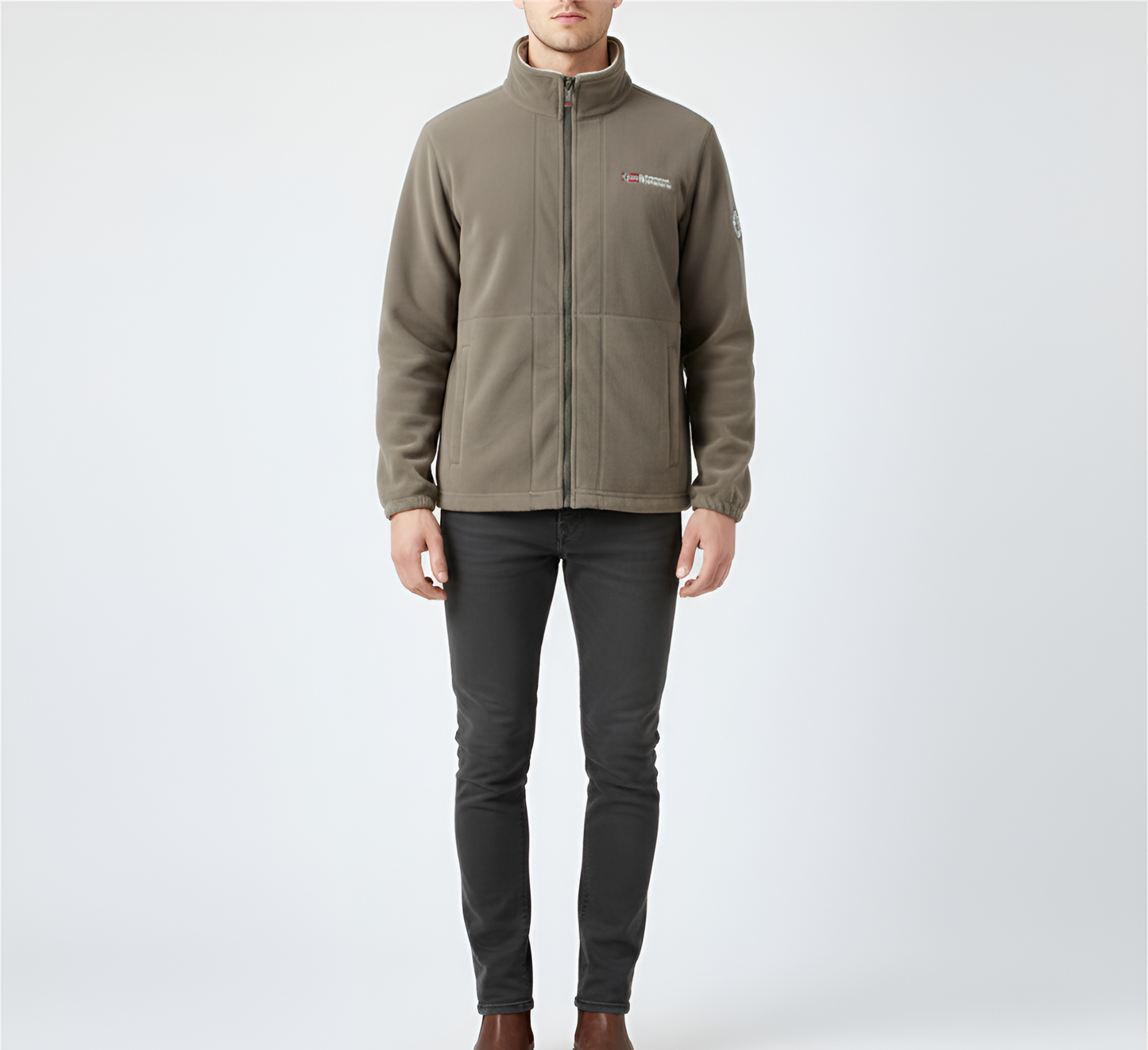 Men's Full Zip Fleece Jacket Outdoor Casual