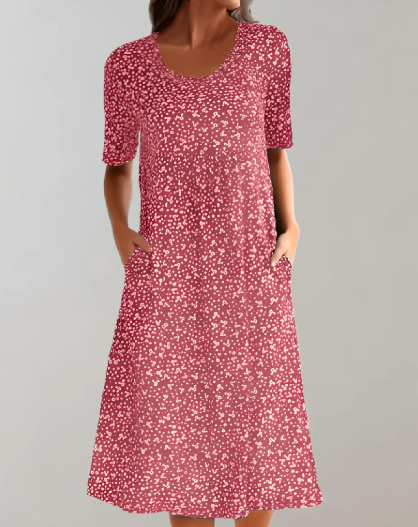 Women's V Neck Casual Sundress Lightweight