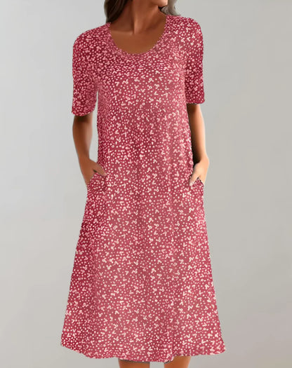 Women's V Neck Casual Sundress Lightweight