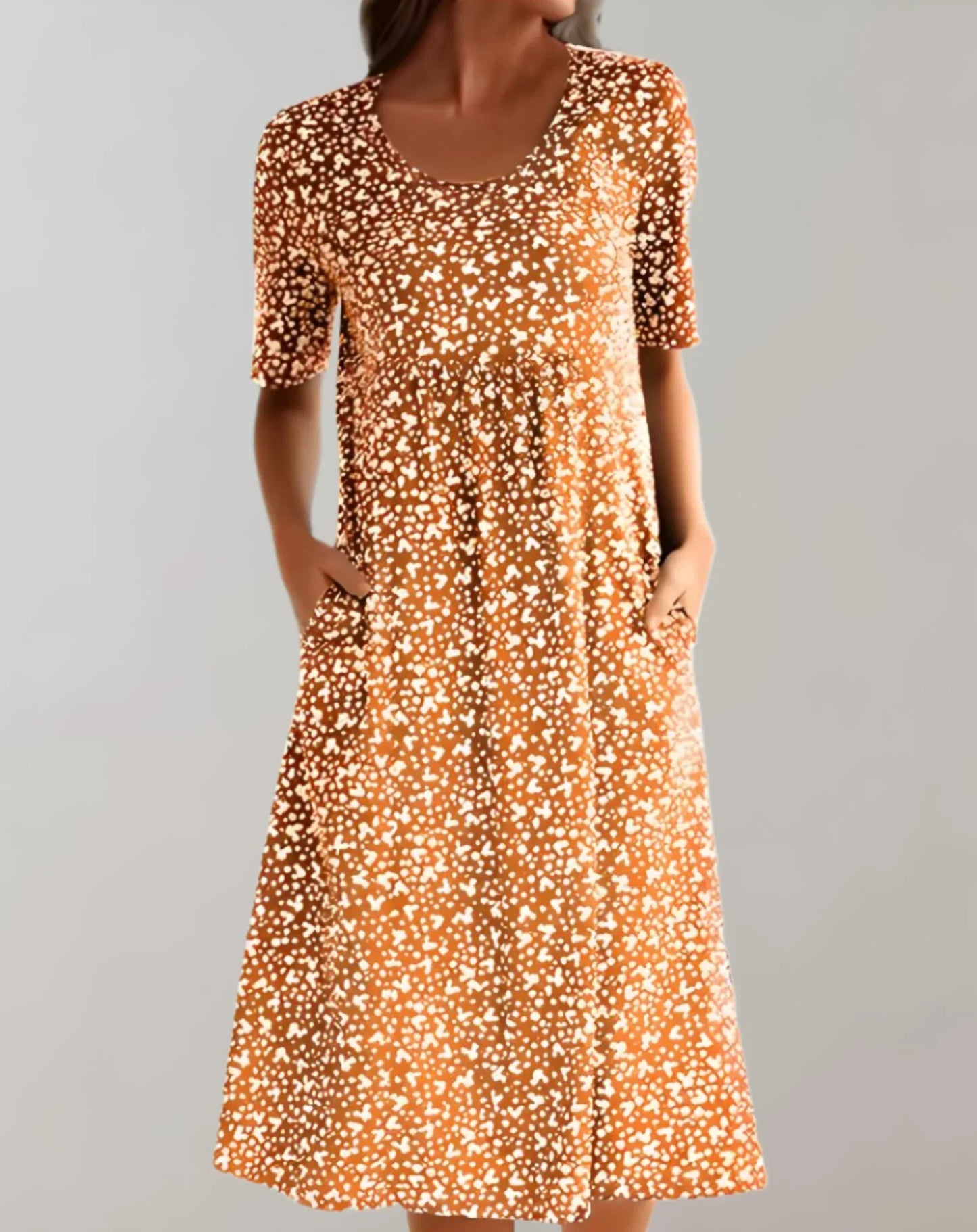 Women's V Neck Casual Sundress Lightweight