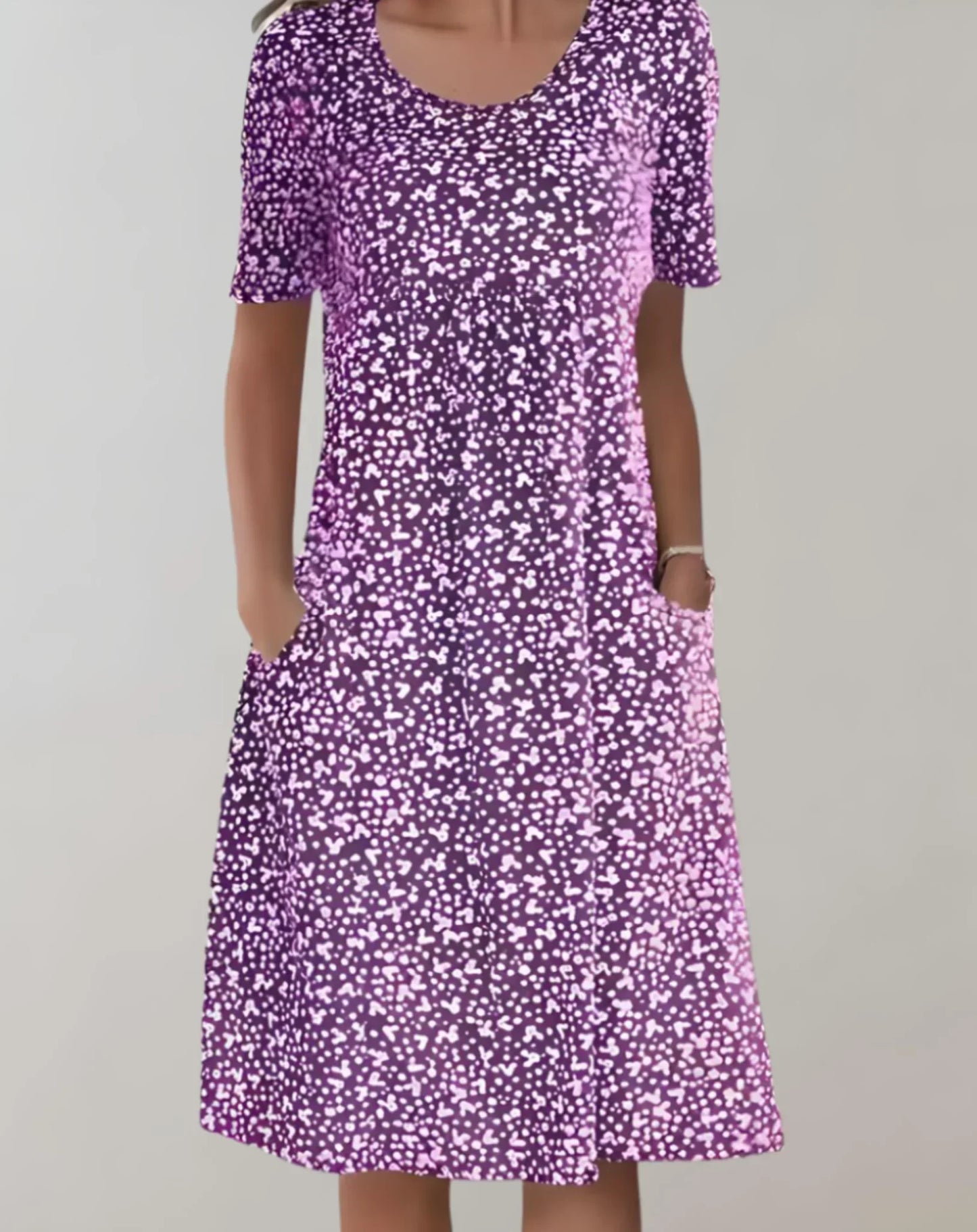 Women's V Neck Casual Sundress Lightweight