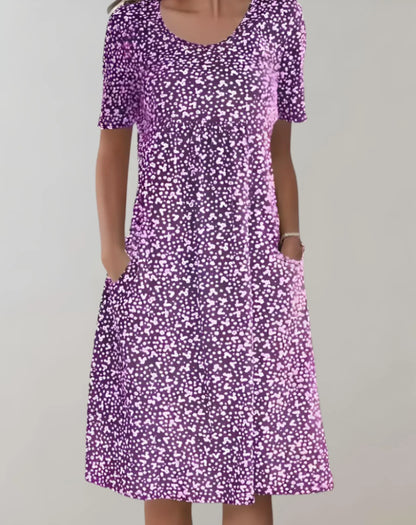 Women's V Neck Casual Sundress Lightweight