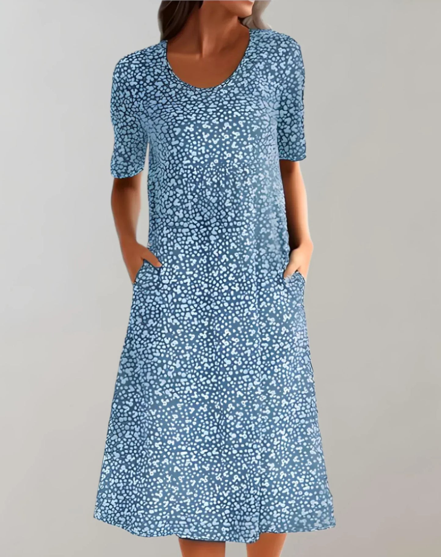 Women's V Neck Casual Sundress Lightweight