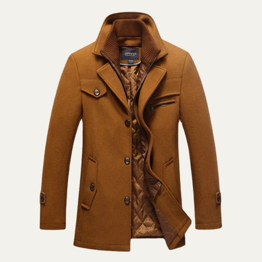 Men's Wool Blend Winter Coat Smart Casual - Vonnera