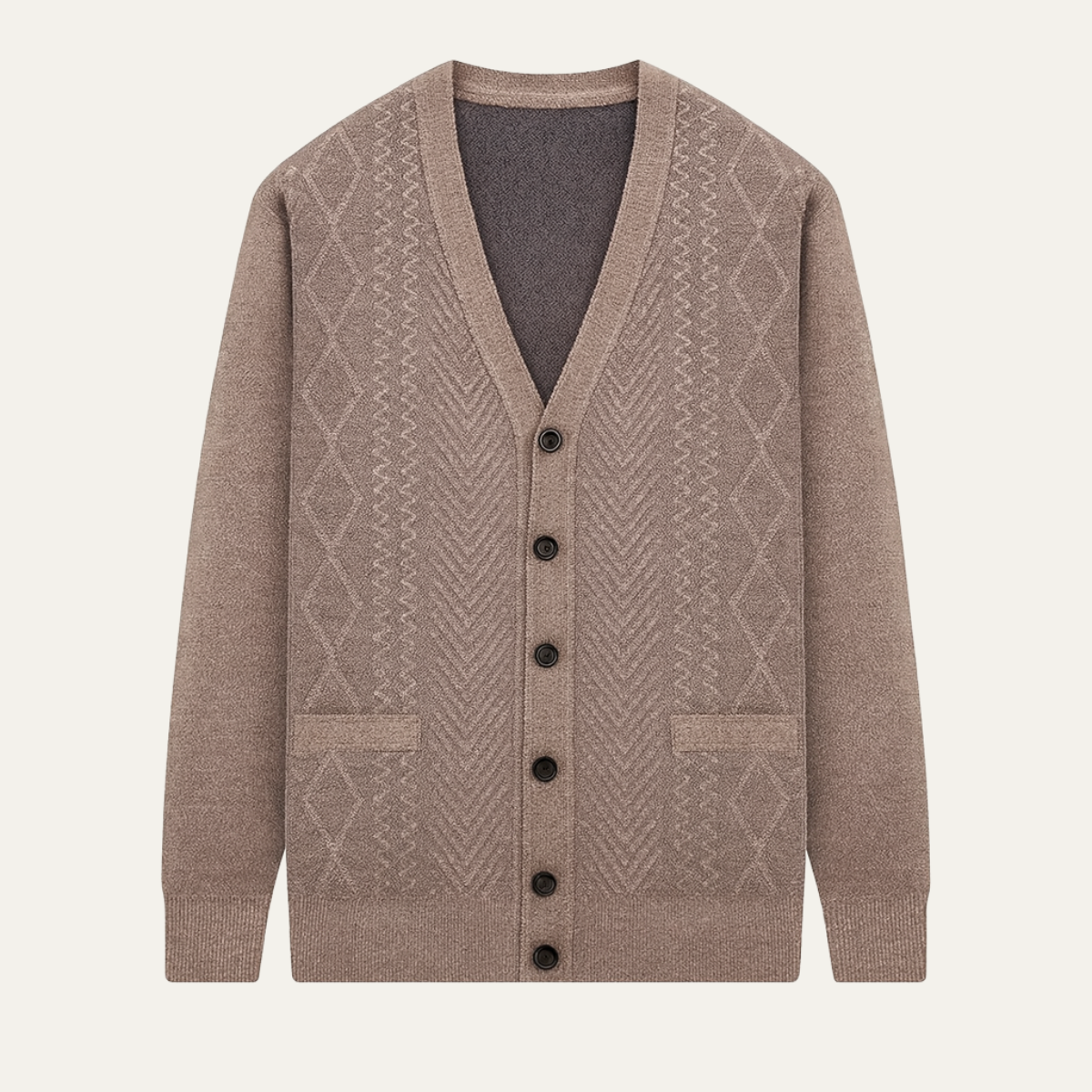 Trafalgar Men's Knit Cardigan Button Up Classic - Vonnera