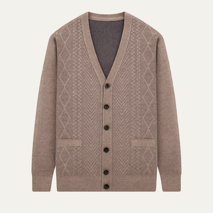 Trafalgar Men's Knit Cardigan Button Up Classic - Vonnera