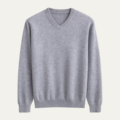Men's Merino Wool V Neck Sweater - Vonnera