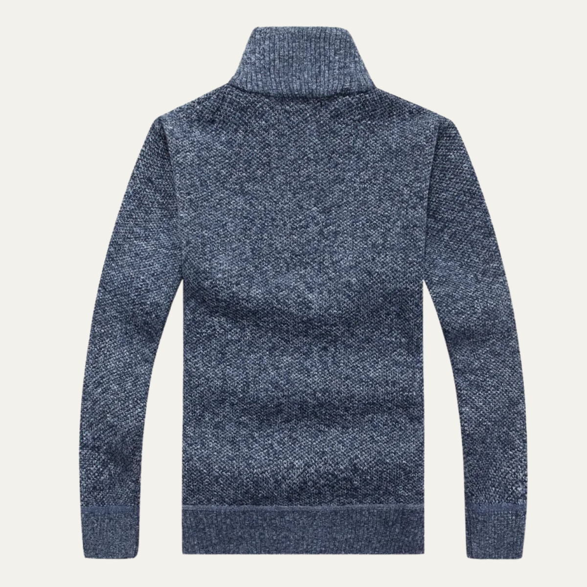 Men's Thick Fleece Half Zip Turtleneck Sweater