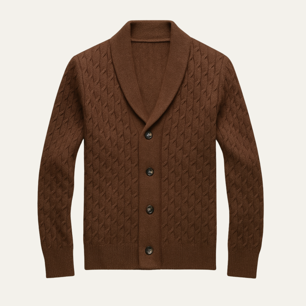 Men's Knitted V Neck Cardigan - Vonnera