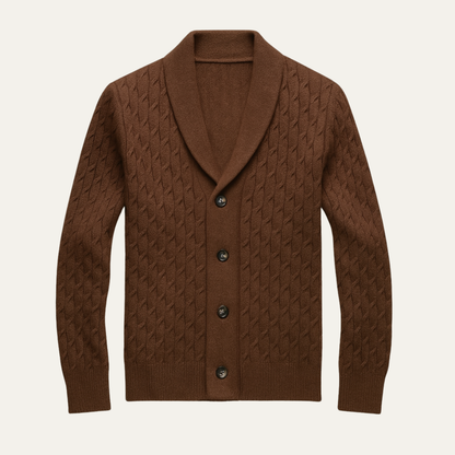 Men's Knitted V Neck Cardigan - Vonnera