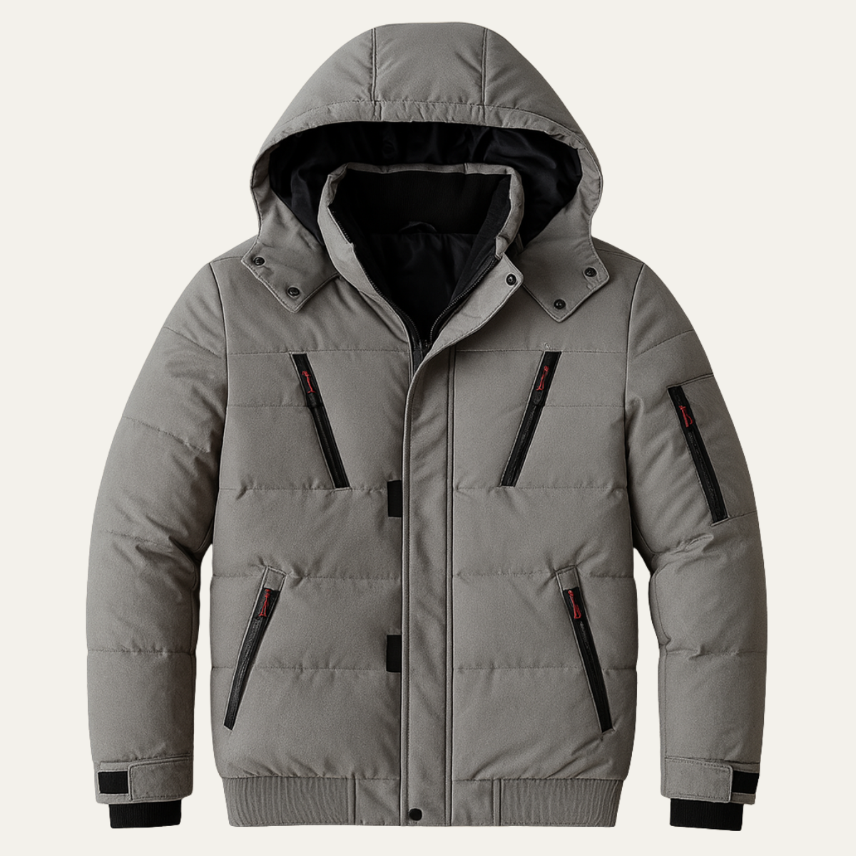 Men's Padded Puffer Jacket Warm Hooded - Vonnera