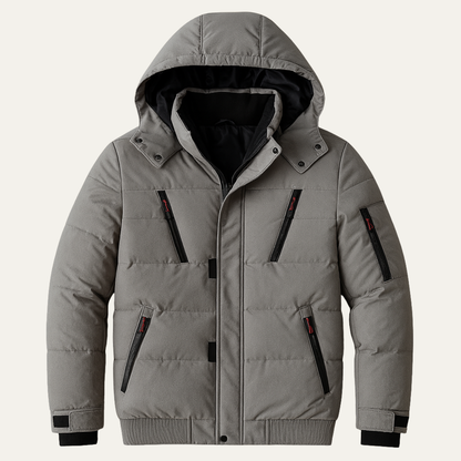 Men's Padded Puffer Jacket Warm Hooded - Vonnera