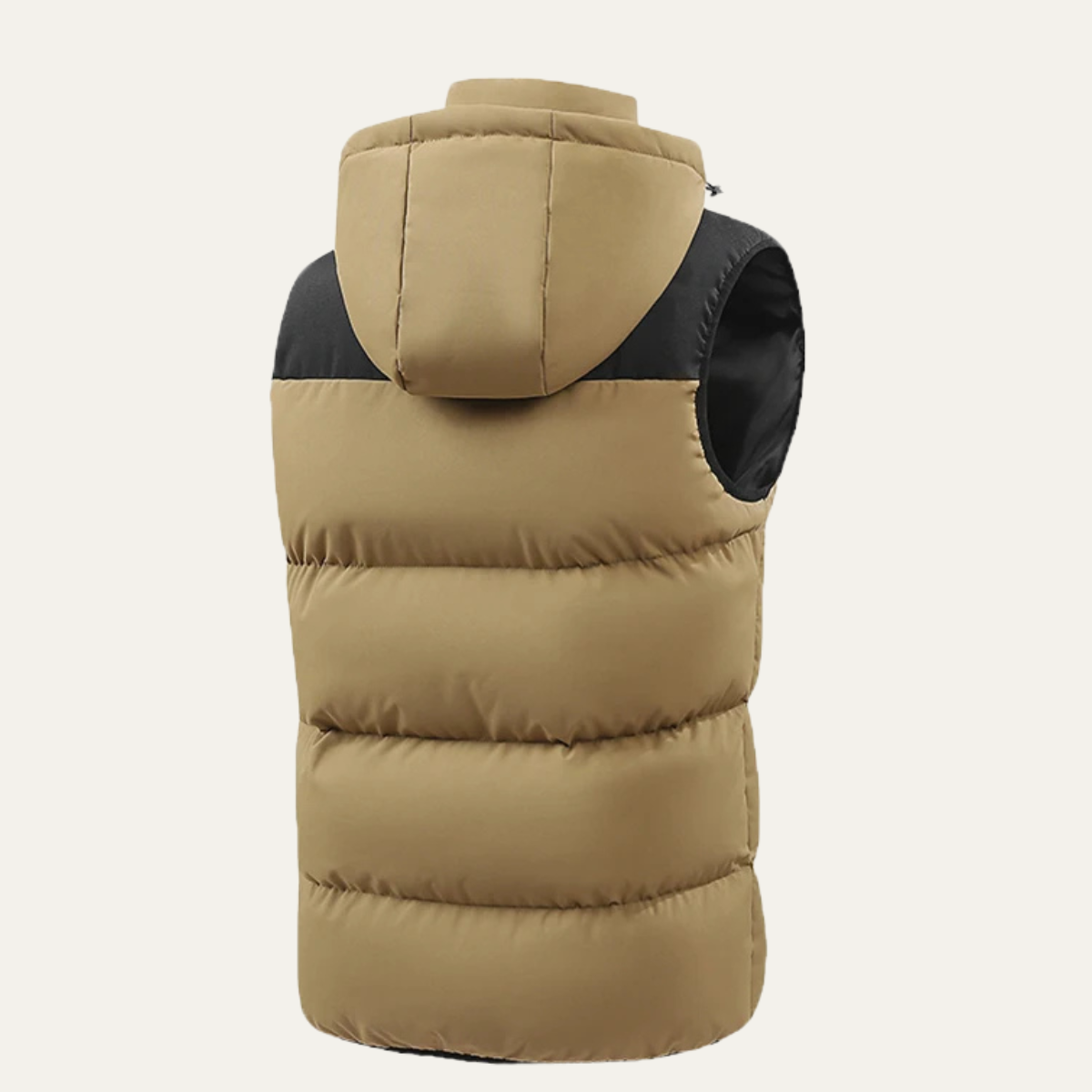 Men's Warm Puffer Gilet Hooded Zip Pockets