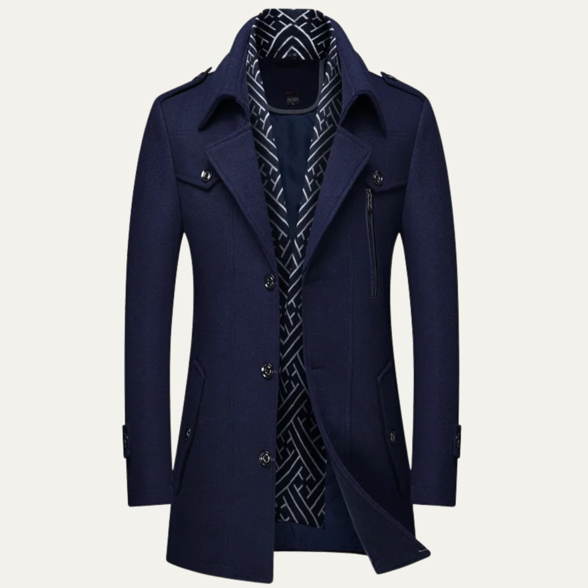 Avebury Men's Double Breasted Trench Coat