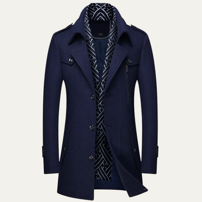 Avebury Men's Double Breasted Trench Coat