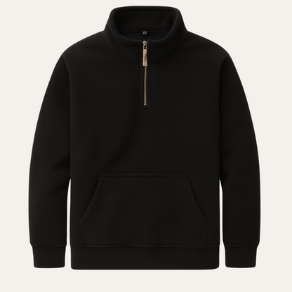 Men's Sherpa Pullover Quarter Zip Fleece Jacket - Vonnera