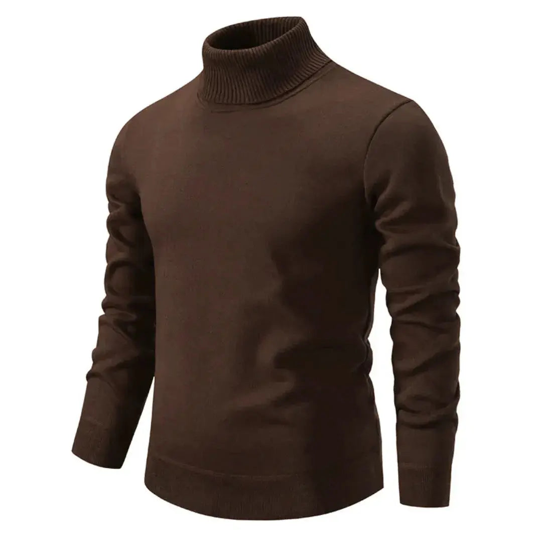 Men's Turtleneck Sweater Ribbed Design - Vonnera