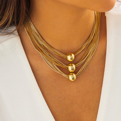 Aria Elegant Sphere Necklace