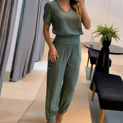 Women's Printed Jumpsuit Chic Style