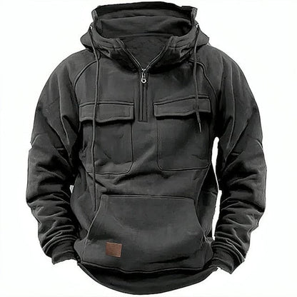 Men's Retro Motorcycle Hoodie Rugged Cotton Comfortable - Vonnera