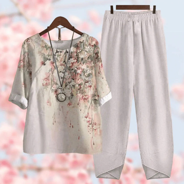 Women's Floral Two Piece Outfit