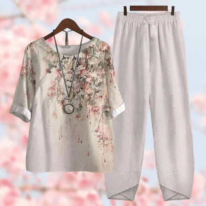 Women's Floral Two Piece Outfit