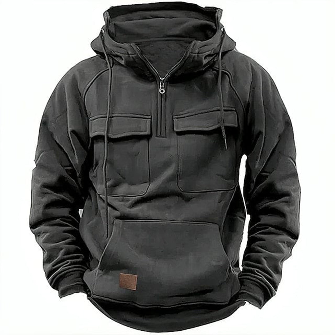 Men's Retro Motorcycle Hoodie Rugged Style Comfortable - Vonnera