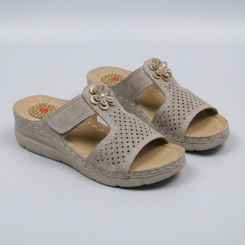 Women's Orthopedic Slide Sandals Cushioned Support Floral