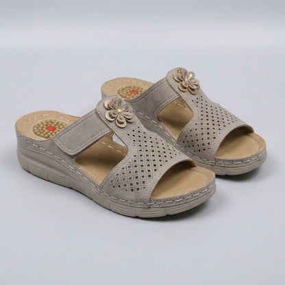 Women's Orthopedic Slide Sandals Cushioned Support Floral