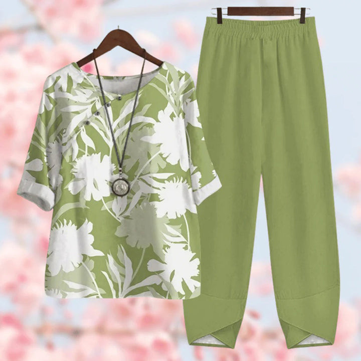 Women's Floral Two Piece Outfit