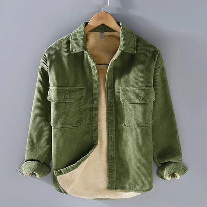 Men's Corduroy Shirt Warm Casual
