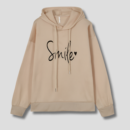 Women's Smile Graphic Hoodie - Vonnera
