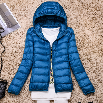 Women's Packable Down Coat Hooded Lightweight