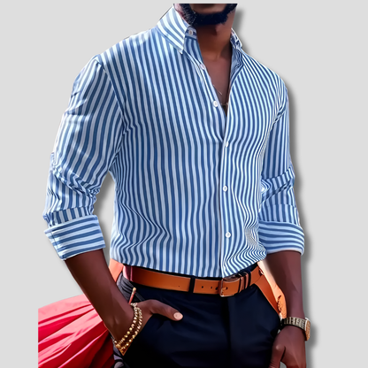 Cotton Striped Dress Shirt
