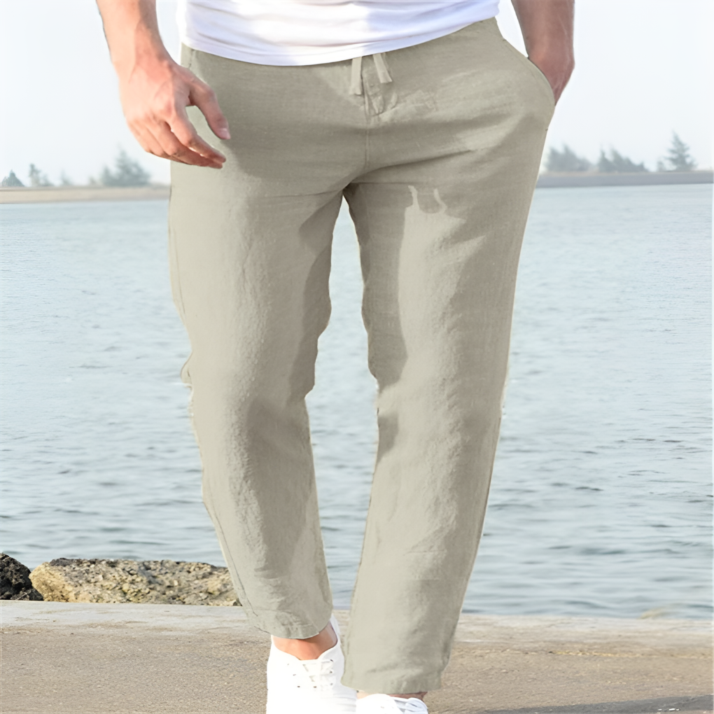 Men's Linen Casual Trousers