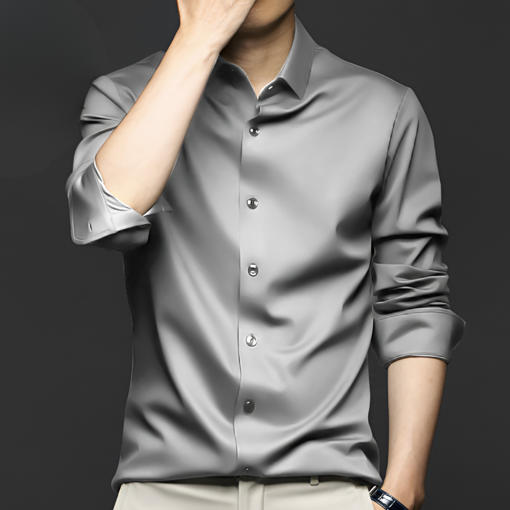 Men's Dress Shirt Wrinkle-