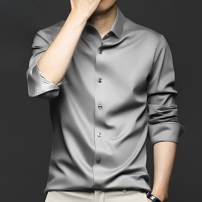 Men's Dress Shirt Wrinkle-