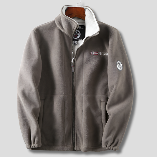 Men's Wind Resistant Fleece Jacket - Vonnera