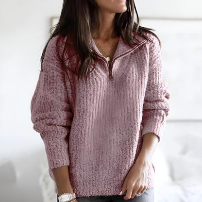 Women's Half Zip Fleece Pullover - Vonnera