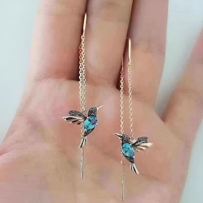 Women's Hummingbird Drop Earrings